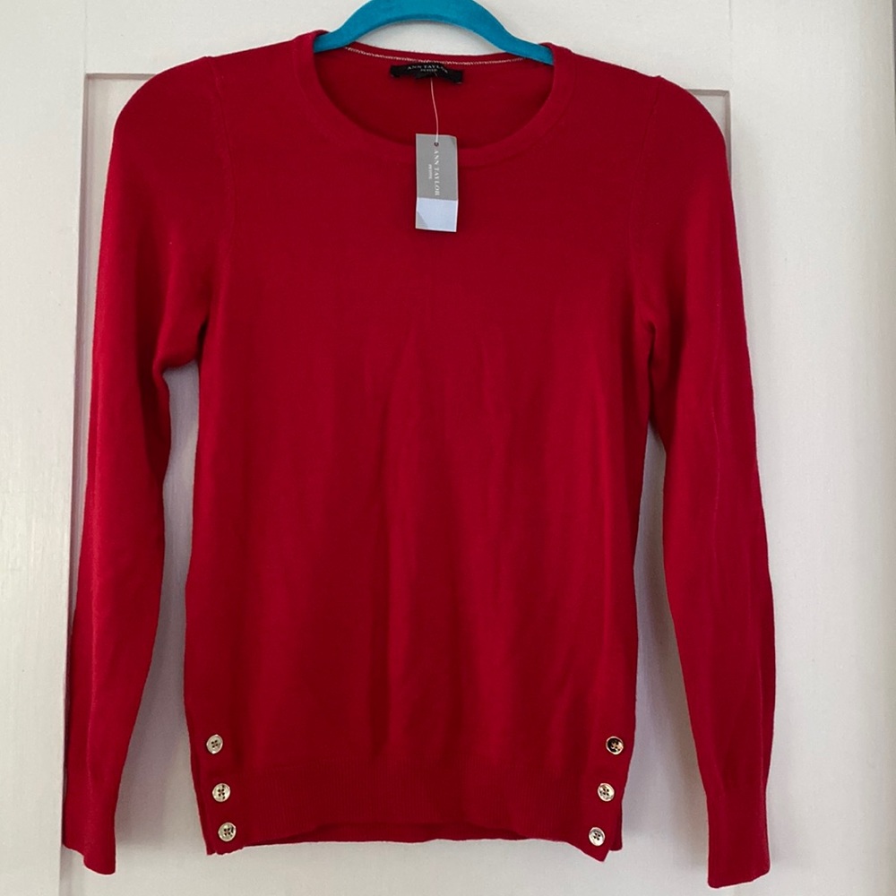 Beautiful red Ann Taylor sweater